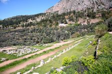 The gymnasium at Delphi, Greece. Creator: Samuel Magal