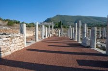 The gymnasium at Messene, Greece. Creator: Samuel Magal
