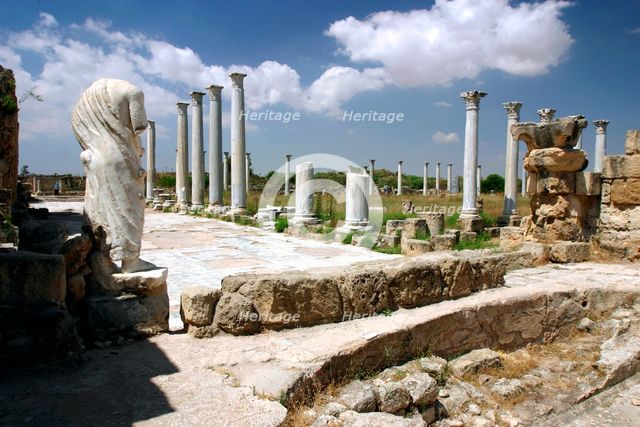 The gymnasium, Salamis, North Cyprus. Creator: Peter Thompson.