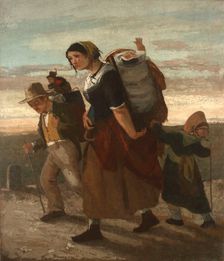 The gypsy and her children (La bohémienne et ses enfants), 1853-1854