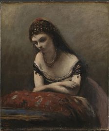 The Gypsy Girl, 1870-1871. Creator: Corot, Jean-Baptiste Camille (1796-1875)