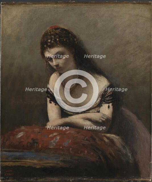 The Gypsy Girl, 1870-1871. Creator: Corot, Jean-Baptiste Camille (1796-1875).