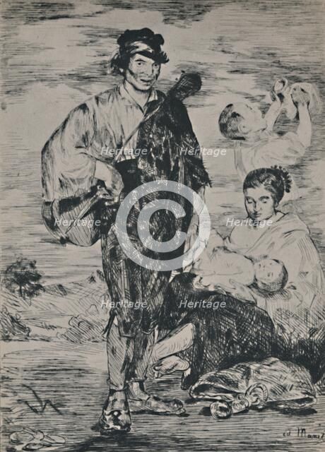 'The Gypsies', 1862, (1946). Artist: Edouard Manet.