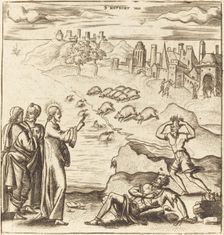 The Gadarene Demoniacs, probably c. 1576/1580. Creator: Leonard Gaultier