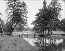 The Gade Bridge in Cassiobury Park, Watford, London, c1860-c1922. Artist: Henry Taunt