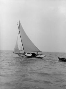 The gaff rigged yacht Nautilus 1912. Creator: Kirk & Sons of Cowes