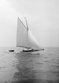 The gaff rigged yacht Nautilus 1912. Creator: Kirk & Sons of Cowes