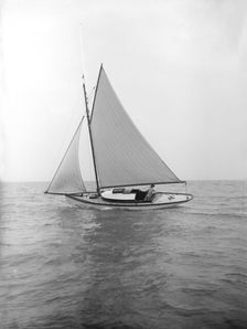 The gaff rigged yacht Nautilus 1912. Creator: Kirk & Sons of Cowes
