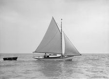The gaff rigged yacht Nautilus 1912. Creator: Kirk & Sons of Cowes