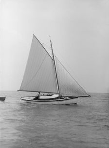 The gaff rigged yacht Nautilus 1912. Creator: Kirk & Sons of Cowes