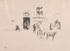 The Gaiety Stage Door, 1879. Creator: James McNeill Whistler (American, 1834-1903)