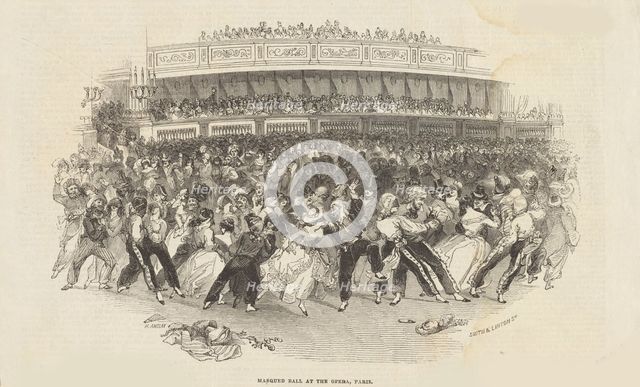 The Galop at a Masked Ball at the Opéra in Paris, 1843.
