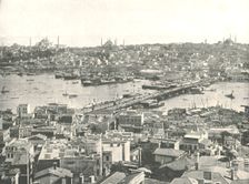 The Galata bridge across the Golden Horn, Constantinople, Ottoman Empire, 1895. Creator: W & S Ltd
