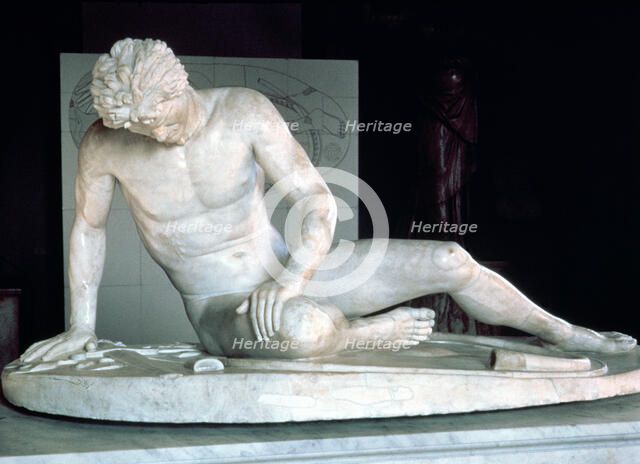 The Galata, Dying Gaul, a Roman copy of a Greek original from Pergamum, 3rd-2nd century BC.
