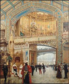The Galerie des machines of the World Fair in Paris 1889, 1890. Creator: Béroud, Louis (1852-1930)