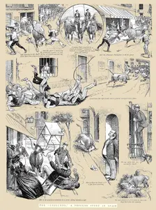 The "Gallumbo," a popular Sport in Spain 1891. Creator: Unknown