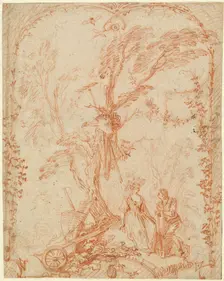 The Gallant Gardener, c. 1711-1712. Creator: Jean-Antoine Watteau