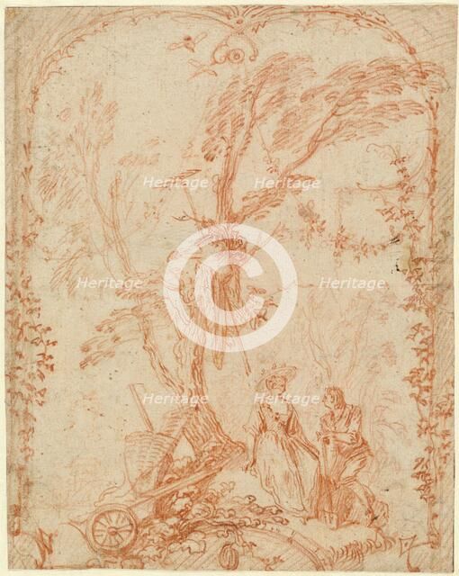 The Gallant Gardener, c. 1711-1712. Creator: Jean-Antoine Watteau.