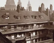 The Galleries of The Oxford Arms, Warwick Lane, looking from Warwick Lane, c1875. Creator: Alfred & John Bool