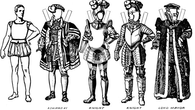 'The Gallery of Costume: Dresses Worn in the Days When Queen Mary Reigned', c1934. Artist: Unknown.