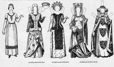 The Gallery of Costume: Dresses Worn in the Last Years of Edward III's Reign c1934