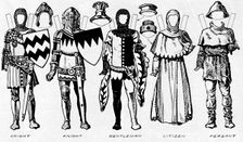 The Gallery of Costume: Dresses Worn in the Last Years of Edward III's Reign c1934