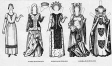 The Gallery of Costume: Dresses Worn in the Last Years of Edward III's Reign c1934