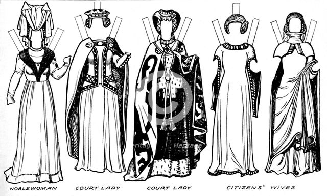 'The Gallery of Costume: In the Days of the Second and Third Edwards', c1934. Artist: Unknown.