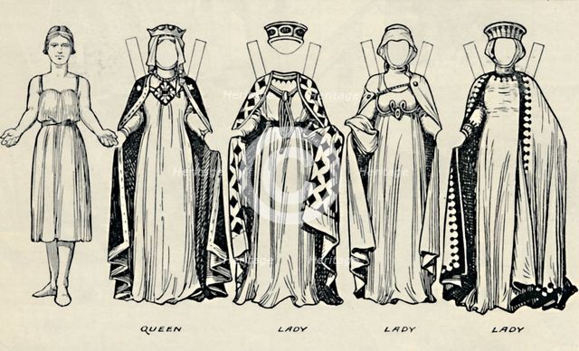 'The Gallery of British Costume: How The English Dressed in King John's Time', c1934. Artist: Unknown.
