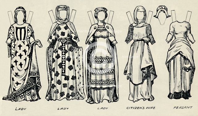 'The Gallery of British Costume: How The English Dressed in King John's Time', c1934. Artist: Unknown.