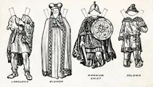 The Gallery of British Costume: How The People Dressed in Anglo-Saxon Times c1934