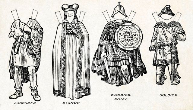 'The Gallery of British Costume: How The People Dressed in Anglo-Saxon Times', c1934. Artist: Unknown.