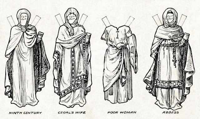 'The Gallery of British Costume: How The People Dressed in Anglo-Saxon Times', c1934. Artist: Unknown.