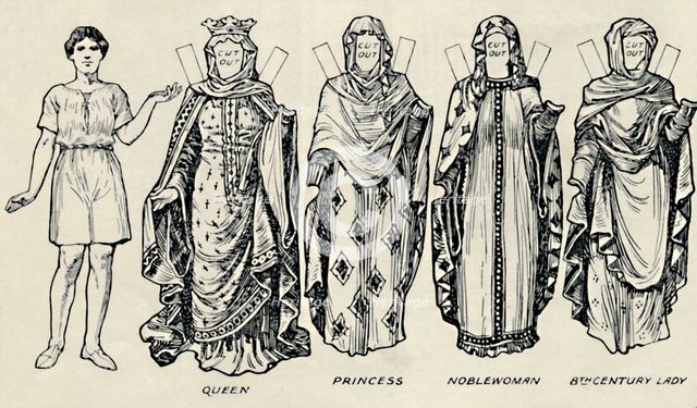 'The Gallery of British Costume: How The People Dressed in Anglo-Saxon Times', c1934. Artist: Unknown.