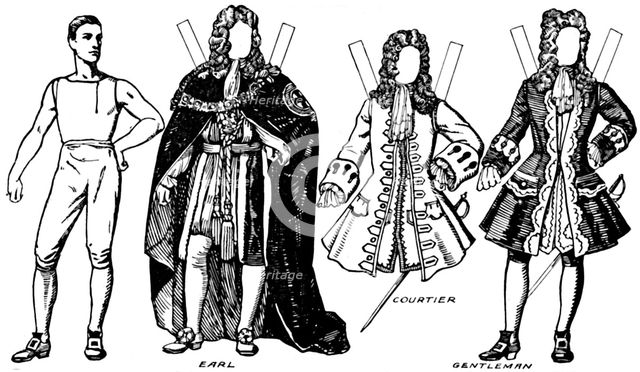 'The Gallery of British Costume: Some of the Dresses Worn in Anne's Reign', c1934. Artist: Unknown.