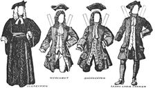 The Gallery of British Costume: Some of the Dresses Worn in Anne's Reign c1934