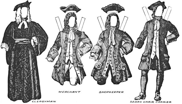 'The Gallery of British Costume: Some of the Dresses Worn in Anne's Reign', c1934. Artist: Unknown.