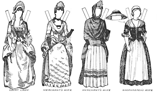 'The Gallery of British Costume: Some of the Dresses Worn in Anne's Reign', c1934. Artist: Unknown.
