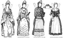 The Gallery of British Costume: Some of the Dresses Worn in Anne's Reign c1934