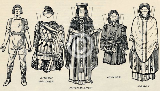 'The Gallery of British Costume: The Dress of Danes & Later Anglo-Saxons', c1934. Artist: Unknown.