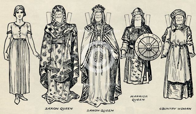 'The Gallery of British Costume: The Dress of Danes & Later Anglo-Saxons', c1934. Artist: Unknown.