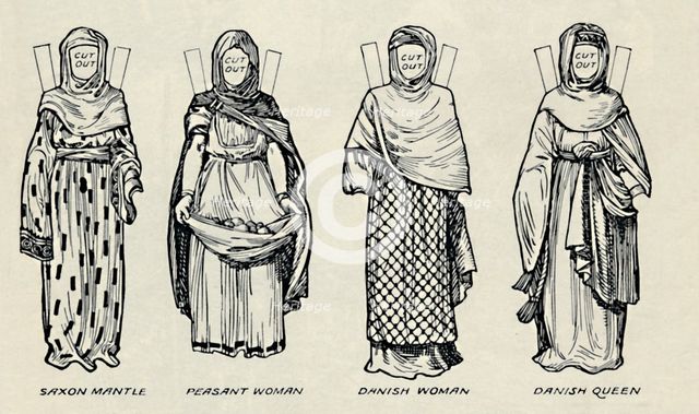 'The Gallery of British Costume: The Dress of Danes & Later Anglo-Saxons', c1934. Artist: Unknown.