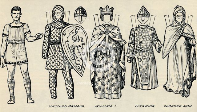 'The Gallery of British Costume: The Dress People Wore in Norman Times', c1934. Artist: Unknown.
