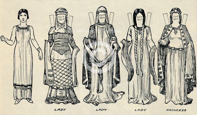 'The Gallery of British Costume: The Dress People Wore in Norman Times', c1934. Artist: Unknown.