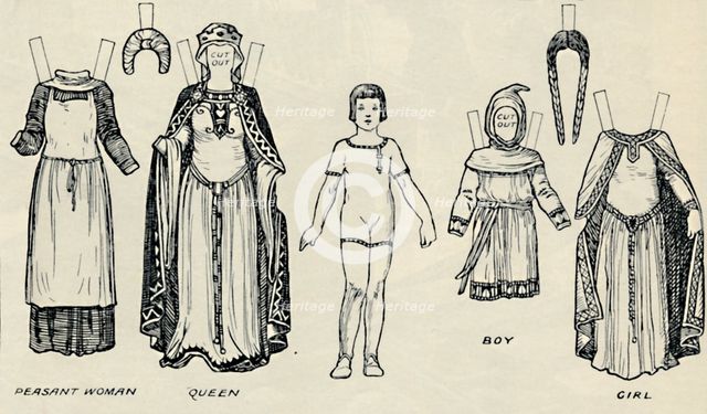 'The Gallery of British Costume: The Dress People Wore in Norman Times', c1934. Artist: Unknown.