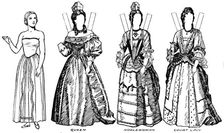 The Gallery of English Costume: Some of the Dresses Worn in William III's Time c1934