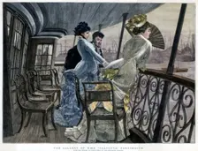 The Gallery of H M S Calcutta, Portsmouth, c1850-1900.Artist: James Tissot