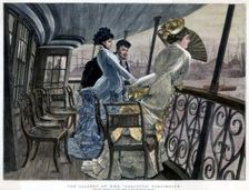 The Gallery of H M S Calcutta, Portsmouth, c1850-1900.Artist: James Tissot