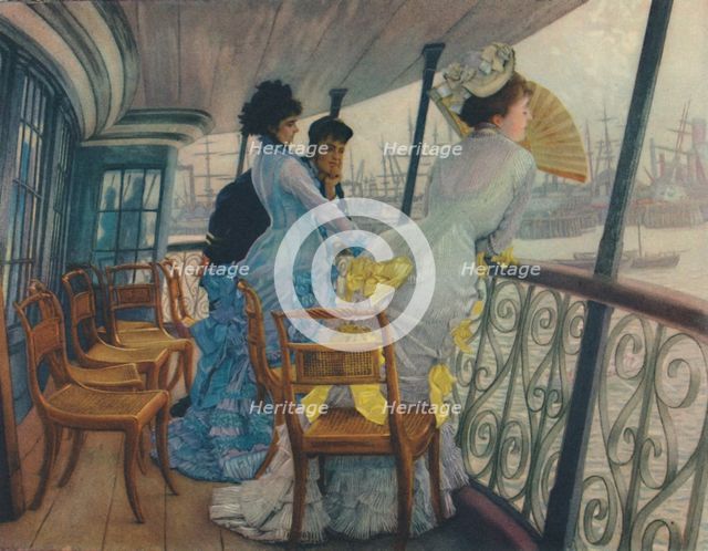 'The Gallery of HMS Calcutta (Portsmouth)', c1876, (1948). Creator: James Tissot.