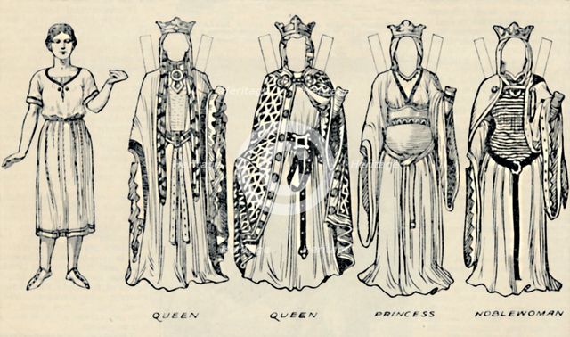 'The Gallery of Historic Costume: The Dresses Worn in the Days of Richard I', c1934. Artist: Unknown.